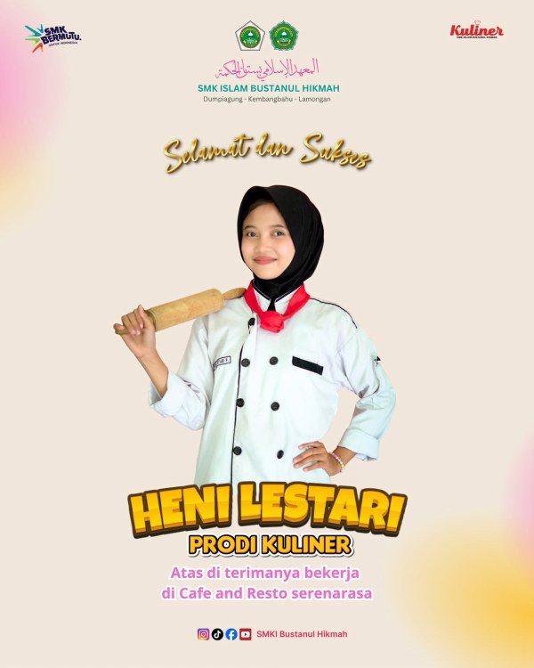 Langkah Nyata Lulus Langsung Kerja Selamat Kepada Chindiyah Dan Heni Alumni Prodi Kuline 1